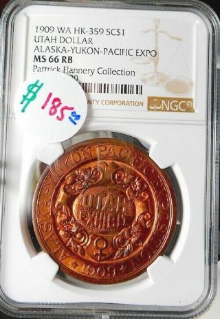 Sc$ H & K 359 Ngc Ms - 66 R/b Alaska Yukon - Utah Dollar Patrick Flannery Collect