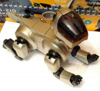 Sony Aibo Ers - 210 Gold Robot Dog,  Battery,  Charging Station