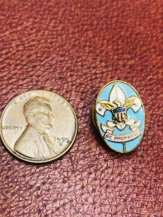 WWI period Boy Scouts Blue enameled lapel Pin Badge Field Commissoner 2