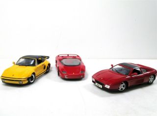 X3 Die Cast 1/18th Porsche 911 Ferrari 348 Ferrari Mythos
