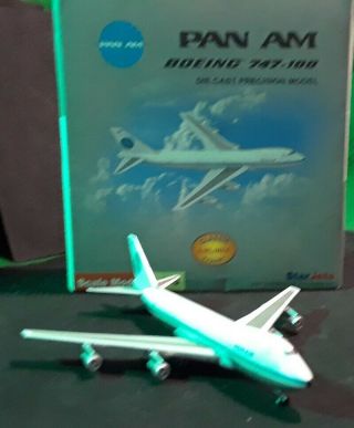 Starjets 1/500 Scale Pan Am Boeing 747 - 100 Die Cast Airplane N747pa