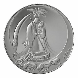 1 Oz Biblical 999.  Silver Coin - Jacob And Rachel - The Holy Land