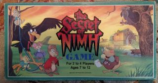 The Secret Of Nimh Board Game 1982 Whitman 100 Complete.