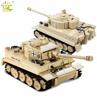 995pcs Military German King Tiger Tank Building Blocks Ww2 Soldier Figures Toys