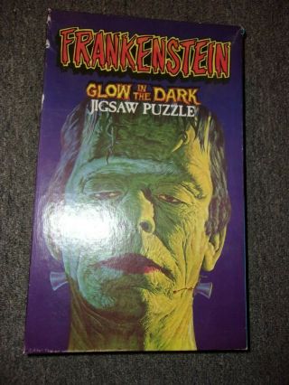 Vintage 1974 Frankenstein Glow In The Dark Jigsaw Puzzle American Publishing Cor