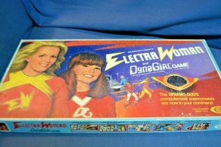 1977 Vintage Sid Marty Kroft Electra Woman And Dyna Girl Ideal Board Game