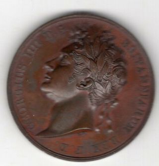 1821 British Medal To Commemorate The Coronation Of King George Iv,  By Pistrucci