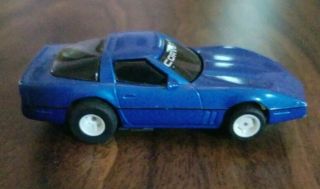 Tyco Blue Chevy Corvette Slot Car