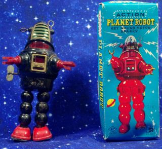 Vintage Ko Yoshiya Planet Robot Japan With Box