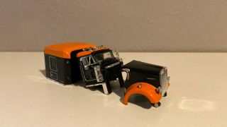 Dcp 1/64 Kenworth Black & Orange W900 72 " Cab Set