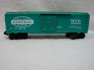 Lionel 200495 York Central Nyc Boxcar 0/027 Freight Car