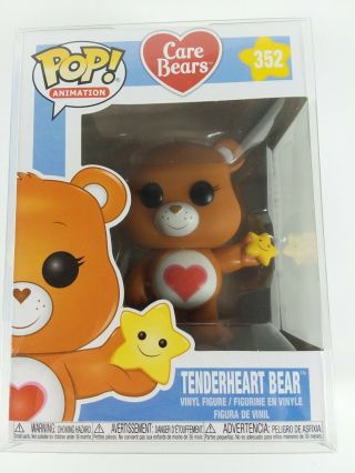 Funko Pop Animation Care Bears Tenderheart Bear 352 Vinyl Figure Pop
