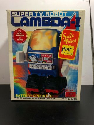 Lambda I 1 Tv Robot Battery Operated S.  H.  Horikawa Made In Japan 70s 80s
