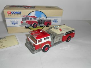 Corgi 1:50.  98485 Mack Cf Pumper Fire Engine Limited Edition.  Good Cond