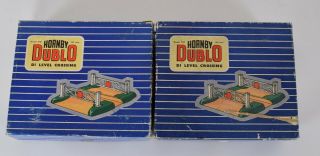 2 Hornby Dublo D1 Level Crossing For Train Track Gauge Oo