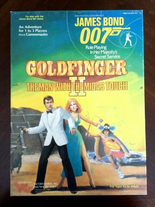 Goldfinger Ii Man With Midas Touch (ex, ) James Bond 007 Victory Games