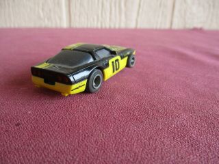 Life Like? HO Scale Black/Yellow 10 Chevy Corvette Slot Car 2