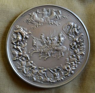 Waterloo Medal,  By Pistrucci,  John Pinches Of London 1972,  Sterling Silver