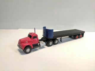 Ho Scale 1:87 Custom Semi Truck Tractor Trailer Flatbed Resin Built Mack?