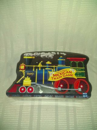 Fundex Mexican Train Domino Game,  Collectible Tin Complete