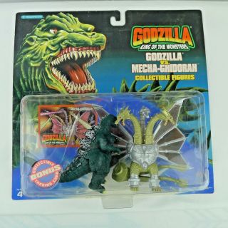 Godzilla King Of The Monsters Vs.  Mecha - Ghidorah Figures Trendmasters 1994