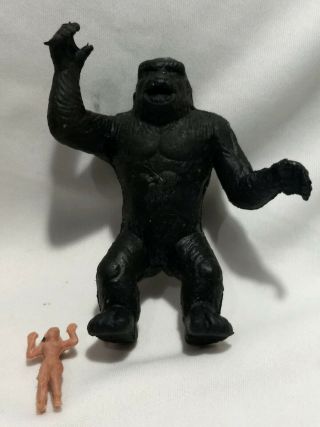 Vtg King Kong Monster Rubber Figure Mexican Ko Bootleg Toy Kaiju Sofubi 4 "