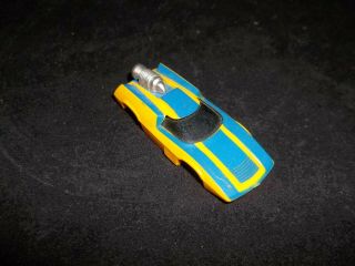 Tyco - Or - Afx Aurora ? Slot Car Unknown Model Yellow & Blue Jet Engine Body Only