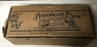 Very Early American Flyer Trains Box Only.