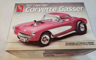 Amt 1957 Chevrolet Corvette Gasser Model Kit Complete Kit Open Box C - 047