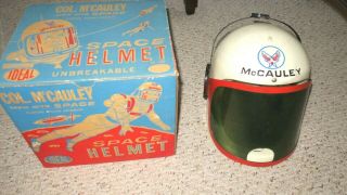 1960 Ideal Col Mccauley Space Helmet Men Into Space Ideal Toys W/original Box