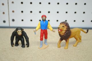 Lgb Circus Figures - Lion/monkey/ringmaster (21988) G - Scale