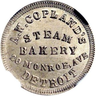1864 Detroit Michigan Civil War Token Copland 