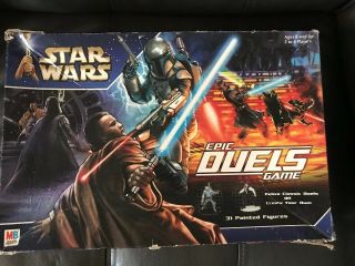 Star Wars Epic Duels Board Game Milton Bradley •incomplete•