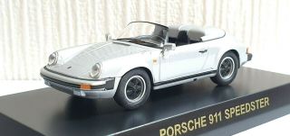 1/64 Kyosho Porsche 911 Speedster Silver Diecast Car Model