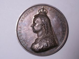 1887 Queen Victoria Golden Jubilee Medal - 77 Mm Silver - Boehm Royal