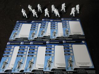 Wotc Star Wars Snowtrooper Painted X50,  W/cards