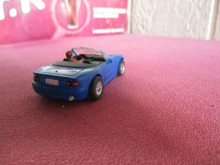 Tyco HO Scale Blue Mazda Miata Convertible Slot Car 2