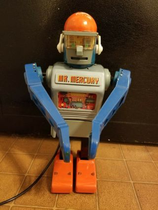 Marx Mr.  Mercury Tin Battery Operated Toy Robot,  Does Not Run