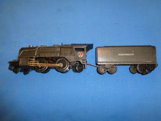 Lionel Prewar O Gauge 259 Locomotive With 2689tx Tender.  Gunmetal.  Runs Well