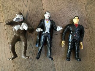 Vintage Frankenstein,  Dracula,  Wolfman - Imperial Universal Monster Figures