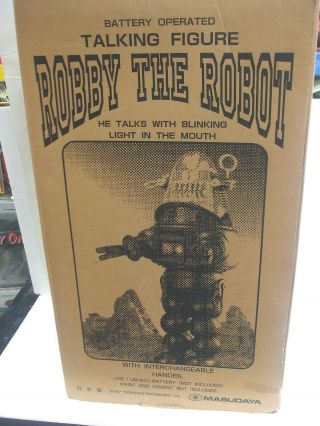 Robby The Robot 1997 Masudaya Huge 24 " Talking Robot Kit - Lights / Sounds W/ Box