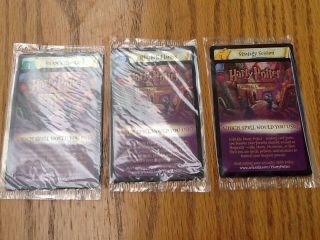 Harry Potter Tcg First Movie Promo Set 3 Cards Rare Hard To Find