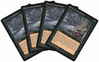 Demonic Consultation [4x X4] Ice Age Pld - Sp Black Uncommon Magic Cards Abugames