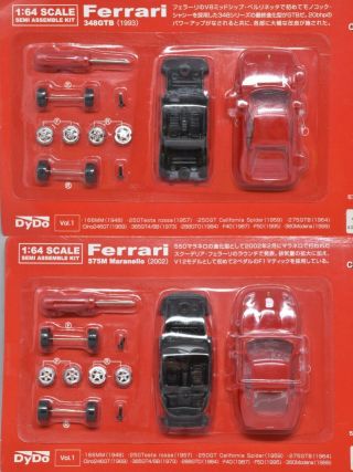 Kyosho Dydo 1/64 Ferrari 2 Cars (348 Gtb & 575 Maranello) With Tracking Number
