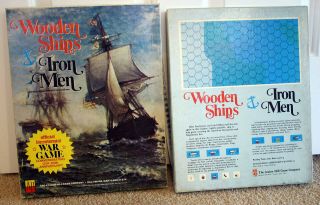 Ah Wooden Ships & Iron Men War Game In The Age Of Sail.  Classic Game Great Cond