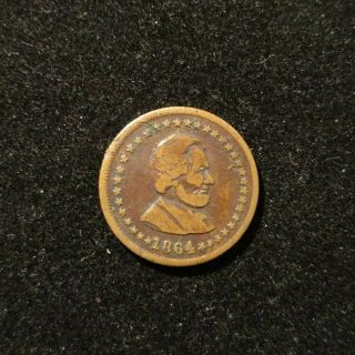 Abraham Lincoln 1864 Campaign Token Civil War Token Lincoln And Union With Eagle