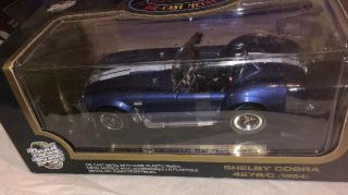 Road Tough 1/18 Shelby Cobra 427s/c 1964 Blue Car W White Stripe