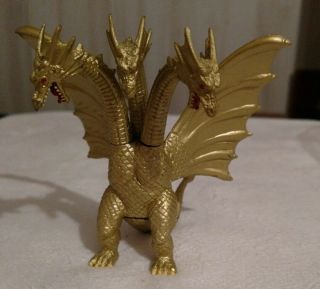 Godzilla Gold King Ghidorah 1994 Toho Trendmasters 4.  5 " Vintage Action Figure