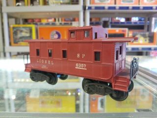 Scarce 1950 Lionel Factory Error 6357 Double Stamped SP Caboose - VG/C6 2