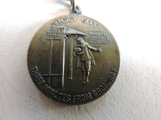 Orig July York City Nyc Jersey Hudson Tubes Now Path Inaugural Badge Medal